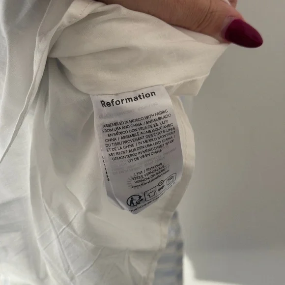 REFORMATION Brynn White Skirt 2 - Picture 5 of 5